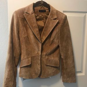 Leather Suede Brown Jacket Blazer
